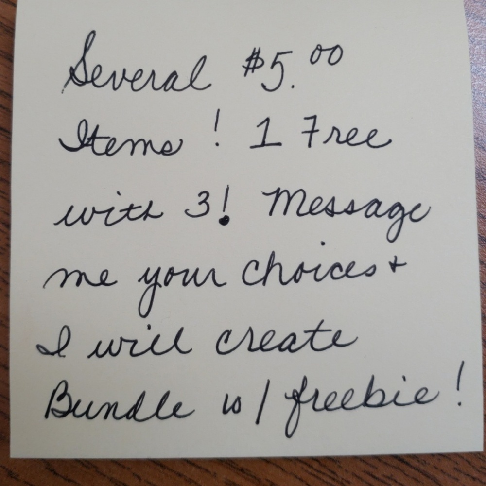 1 Free $5 Item with 3